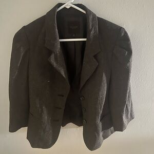 The Limited Black Women's Blazer with Three-Button Front